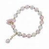 Sparkle Glass Beads Tassel Bracelet With Cute Enamel Butterfly Charm