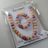 Multicolor Necklace and Bracelet Set for Baby Girls