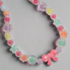 Girls Multicolor beaded Necklace with Bracelet