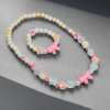 Girls Multicolor beaded Necklace with Bracelet