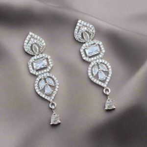 CZ Stone with American Diamond Drop Earring